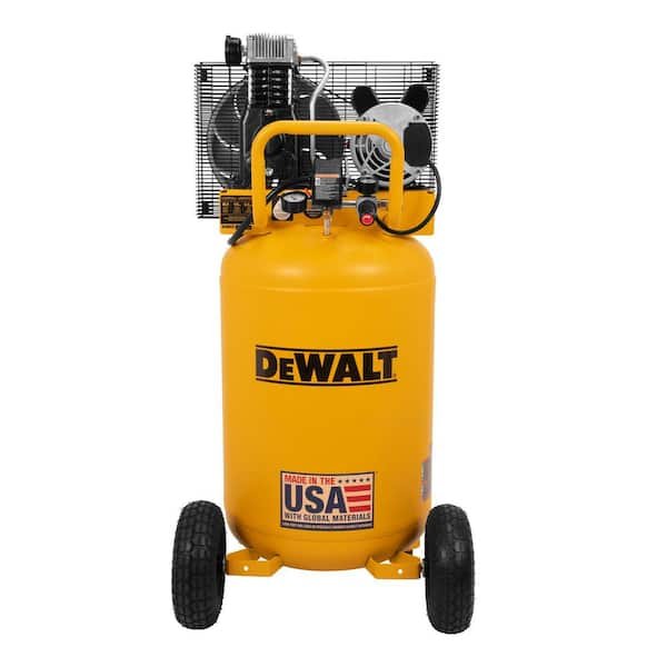 DEWALT 30 Gal., Max 175 psi Electric 6.2 SCFM at 90 psi, Single-Stage, Oil Lube, Vertical, Portable Air Compressor DXCM303.COM