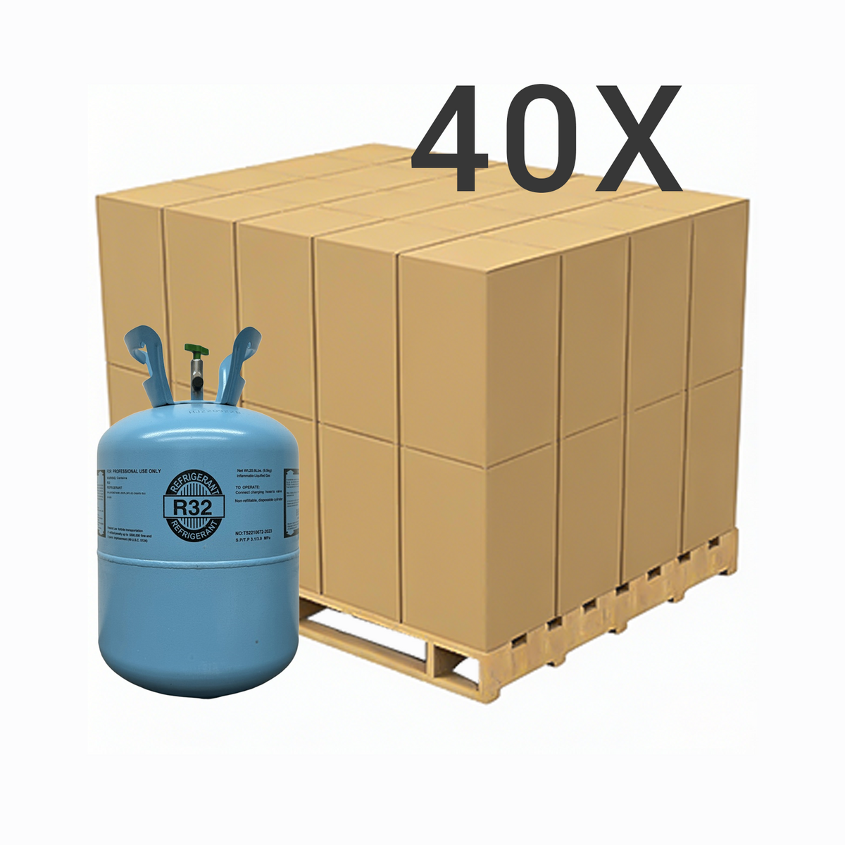 20.9 lbs R-32 (R-32) Refrigerant Gas