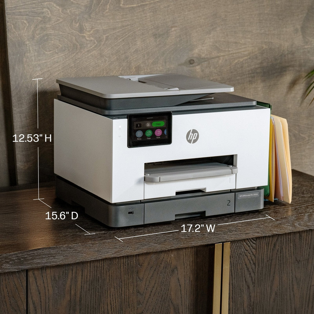 HP – OfficeJet Pro 9135 Wireless All-in-One Inkjet Printer, Scanner, Copier, AI-Enabled with 3 Months of Instant Ink – White