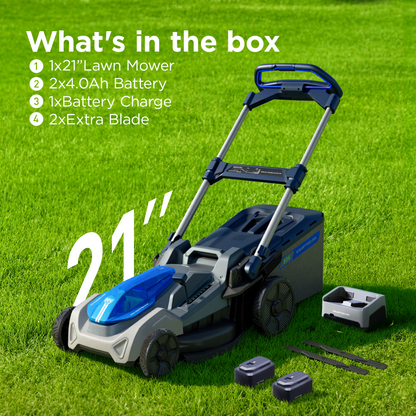 Kraftsense U40X 40V Brushless 21-inch Self-Propelled Lawn Mower (510 mm)