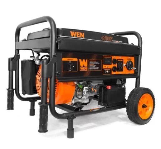 Wen 4750-Watt Portable Generator with Electric Start and Wheel Kit