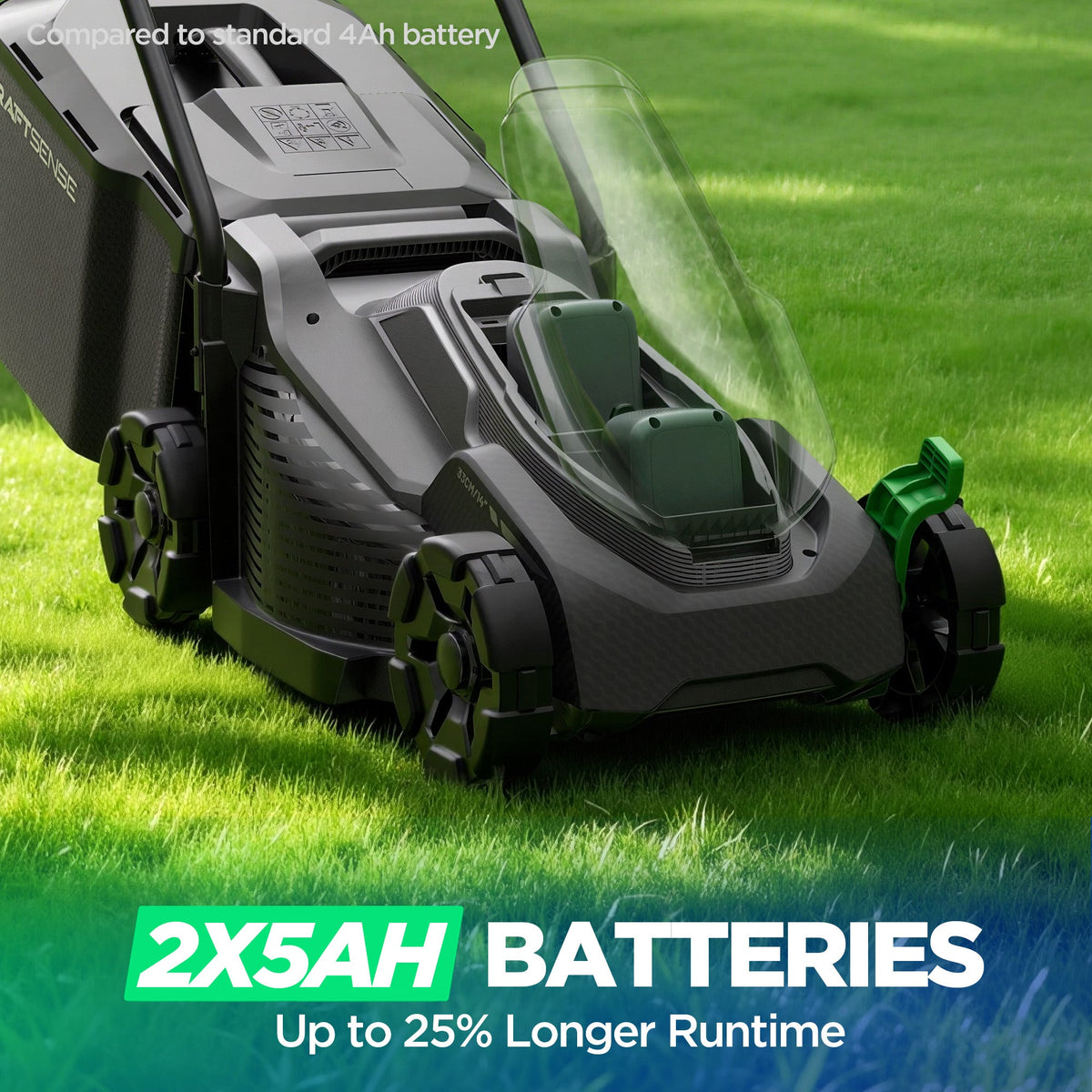 Kraftsense U20X Slim 40V Brushless Cordless Lawn Mower 14