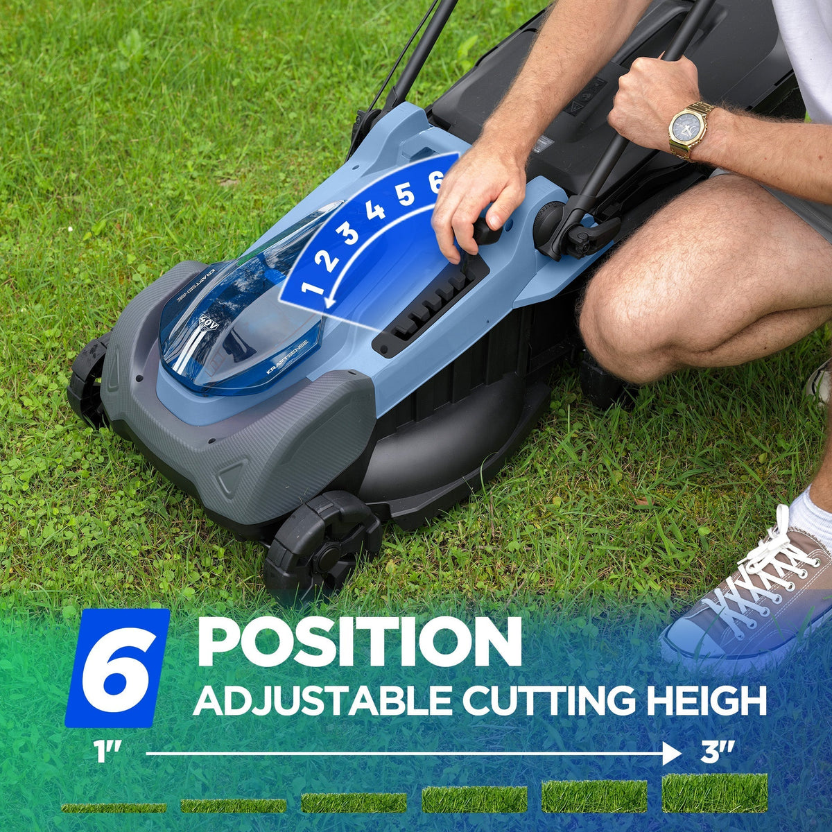 KraftSense U40X 40V Brushless Cordless Lawn Mower 18