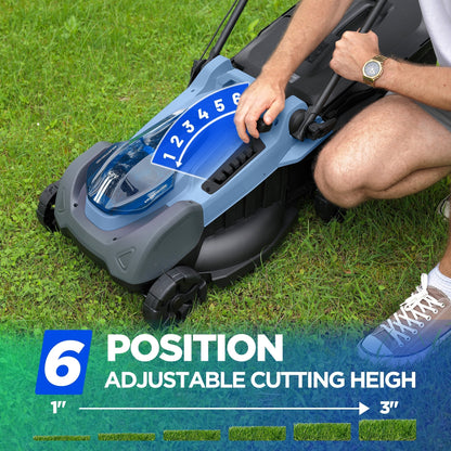 KraftSense U40X 40V Brushless Cordless Lawn Mower 18" with 4.0Ah Battery
