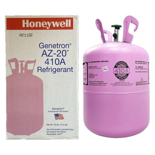 25 lbs Honeywell R-410A Refrigerant, Virgin Sealed - Made in USA