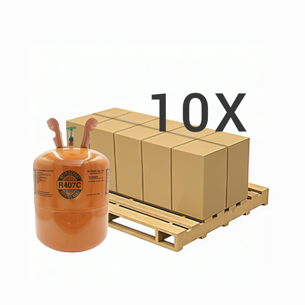 25 lbs R-407C (R-407C) Refrigerant Gas