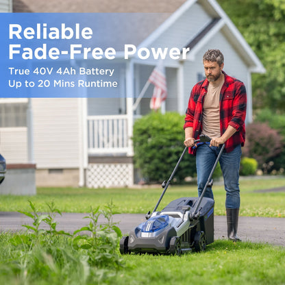 KraftSense U40X 40V Brushless Cordless 16-Inch Lawn Mower