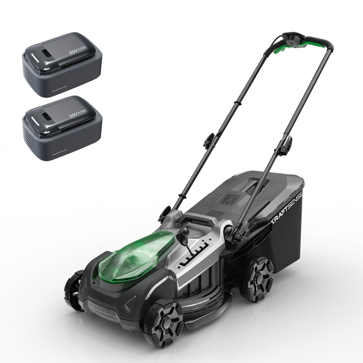 Kraftsense U20X Slim 40V Brushless Self-Propelled Cordless Lawn Mower 18