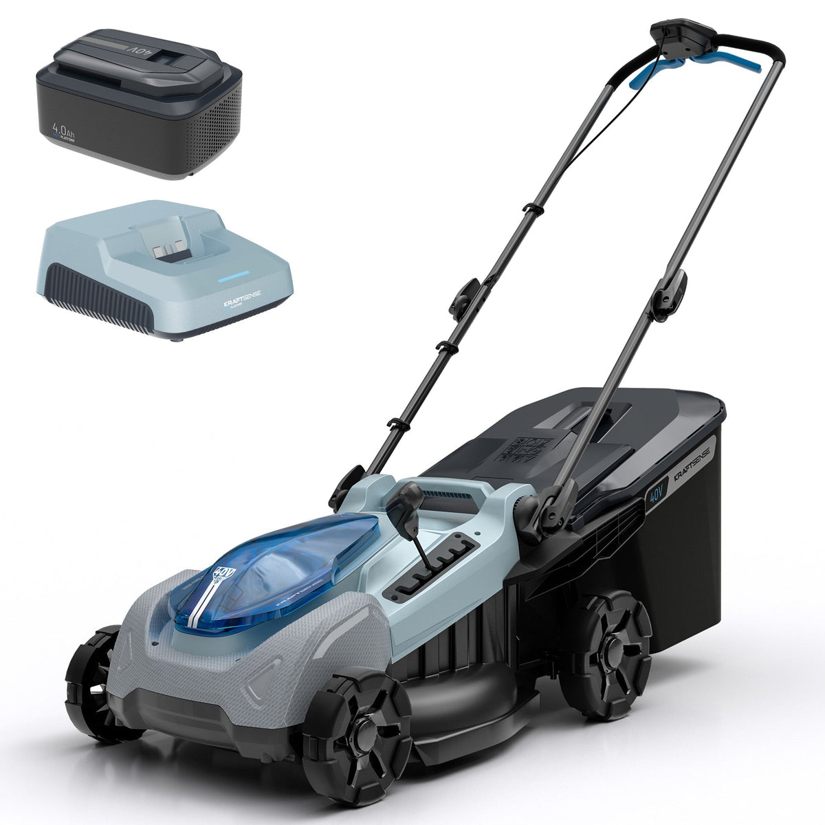KraftSense U40X 40V Brushless Cordless Lawn Mower 18