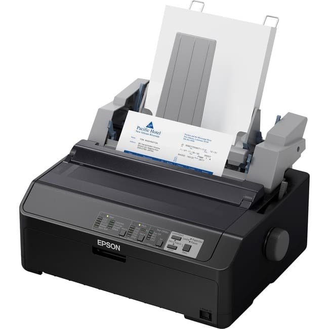 Epson – LQ-590II 24-pin Dot Matrix Printer – Monochrome – Energy Star – 584 cps Mono – 8.50″ Width x 11″ Length – USB – Unknown
