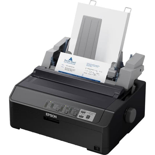 Epson – LQ-590II N 24-pin Dot Matrix Printer – Energy Star – 584 cps Mono – 8.50″ Width x 11″ Length – USB – Monochrome