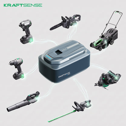 KraftSense U40X 40V 4.0Ah Battery Pack with 2-in-1 Tool Battery & Power Bank