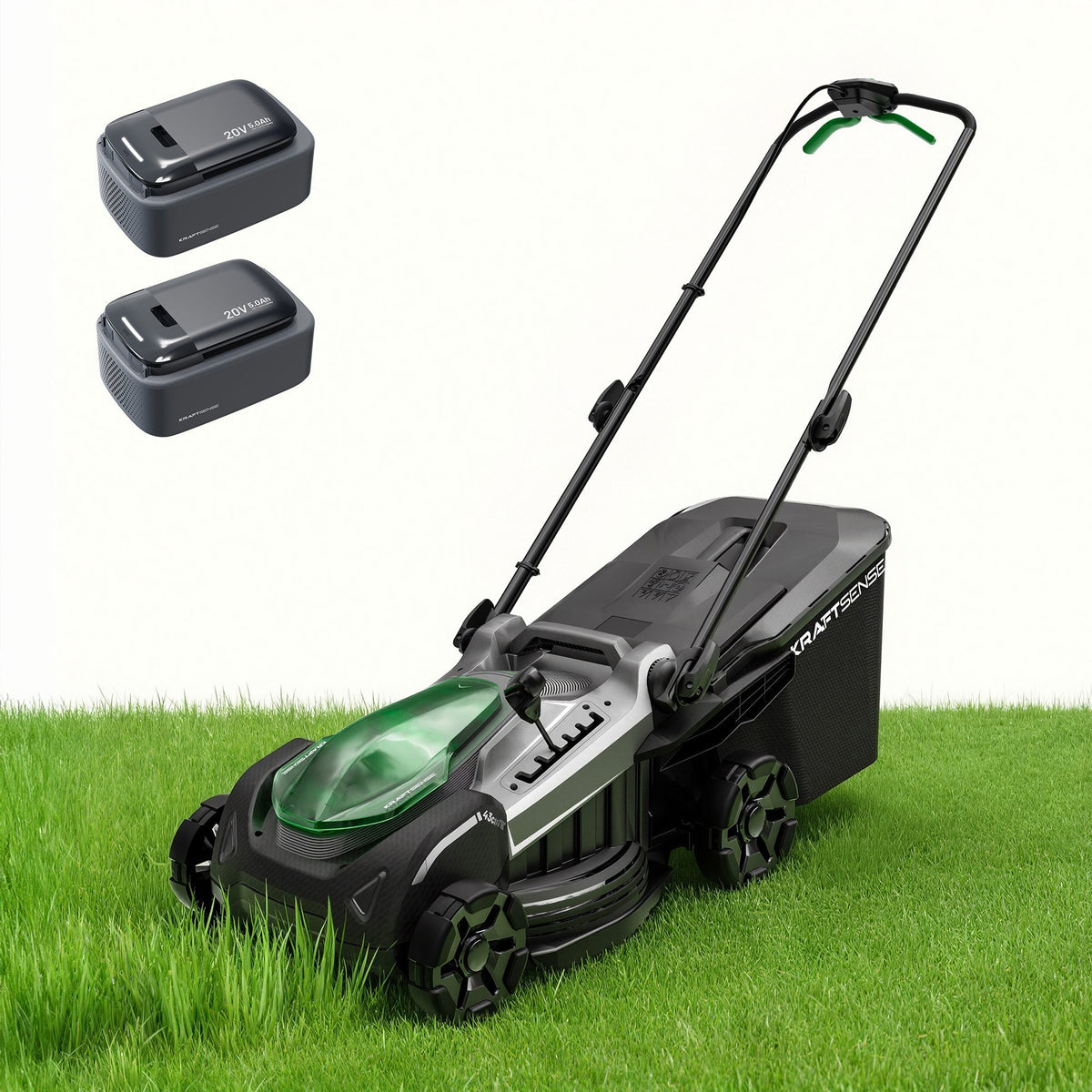 Kraftsense U20X Slim 40V Brushless Cordless Lawn Mower 18