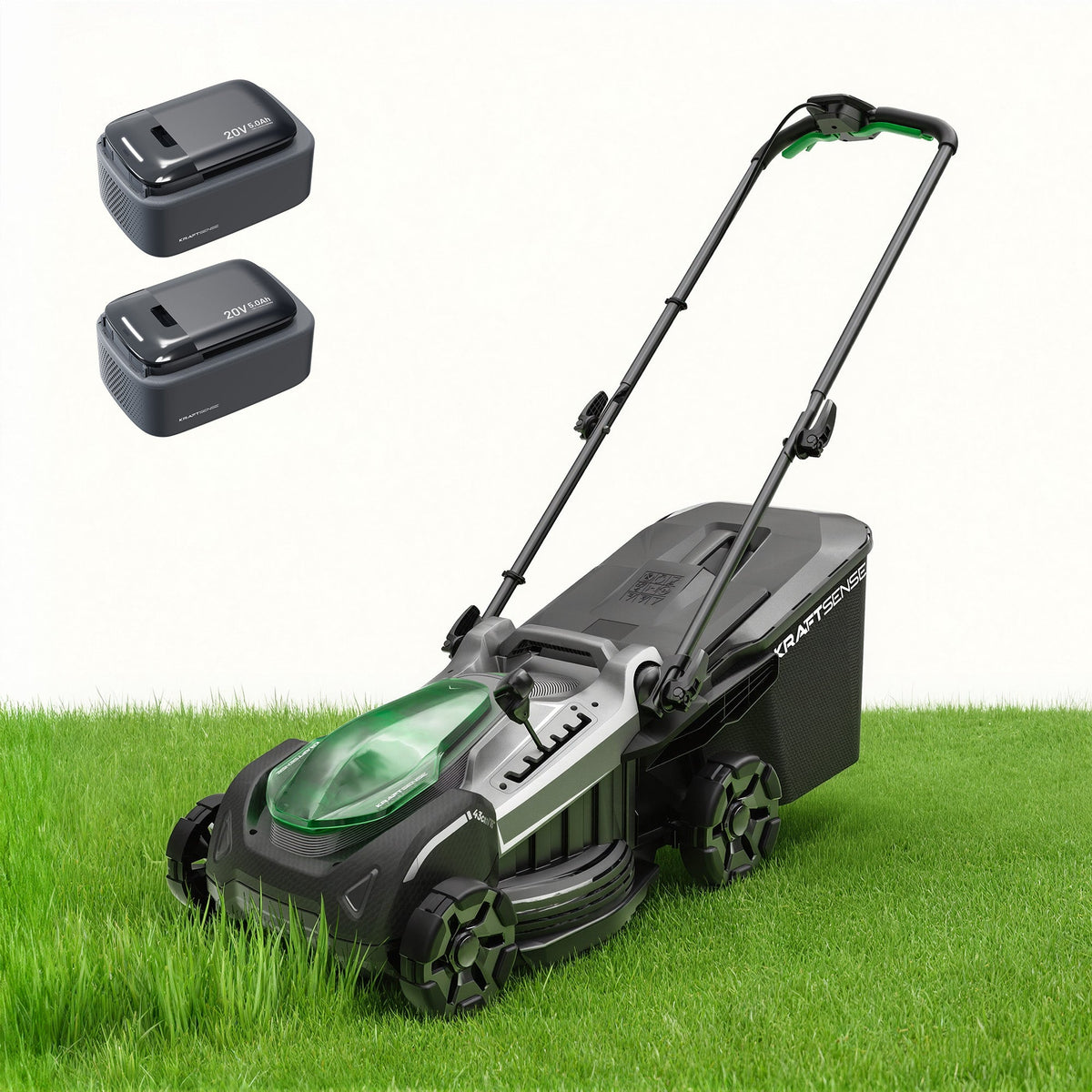 Kraftsense U20X Slim 40V Brushless Self-Propelled Cordless Lawn Mower 18