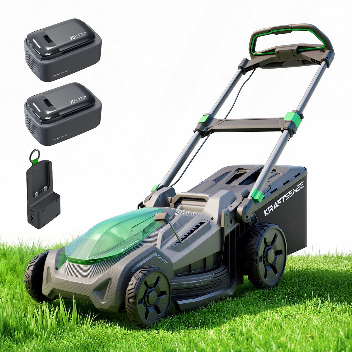 Kraftsense U20X  Slim 40V Brushless Cordless Lawn Mower 21