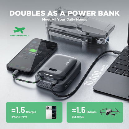 $9.99 Limited Time Offer|Kraftsense U20X  Slim 20V 2-in-1 Tool Battery & Power Bank 2.0Ah