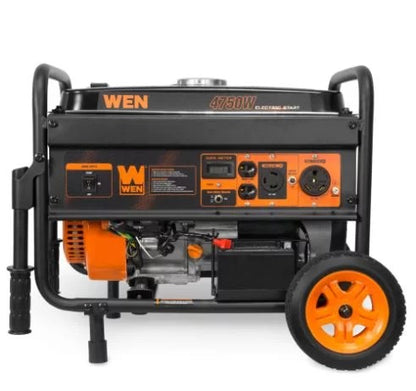 Wen 4750-Watt Portable Generator with Electric Start and Wheel Kit