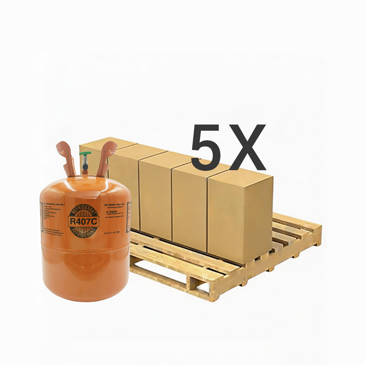 25 lbs R-407C (R-407C) Refrigerant Gas