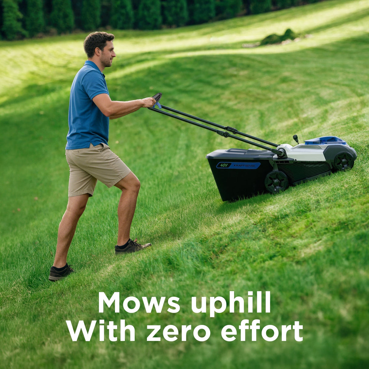 KraftSense U40X 40V Brushless Cordless 16-Inch Lawn Mower