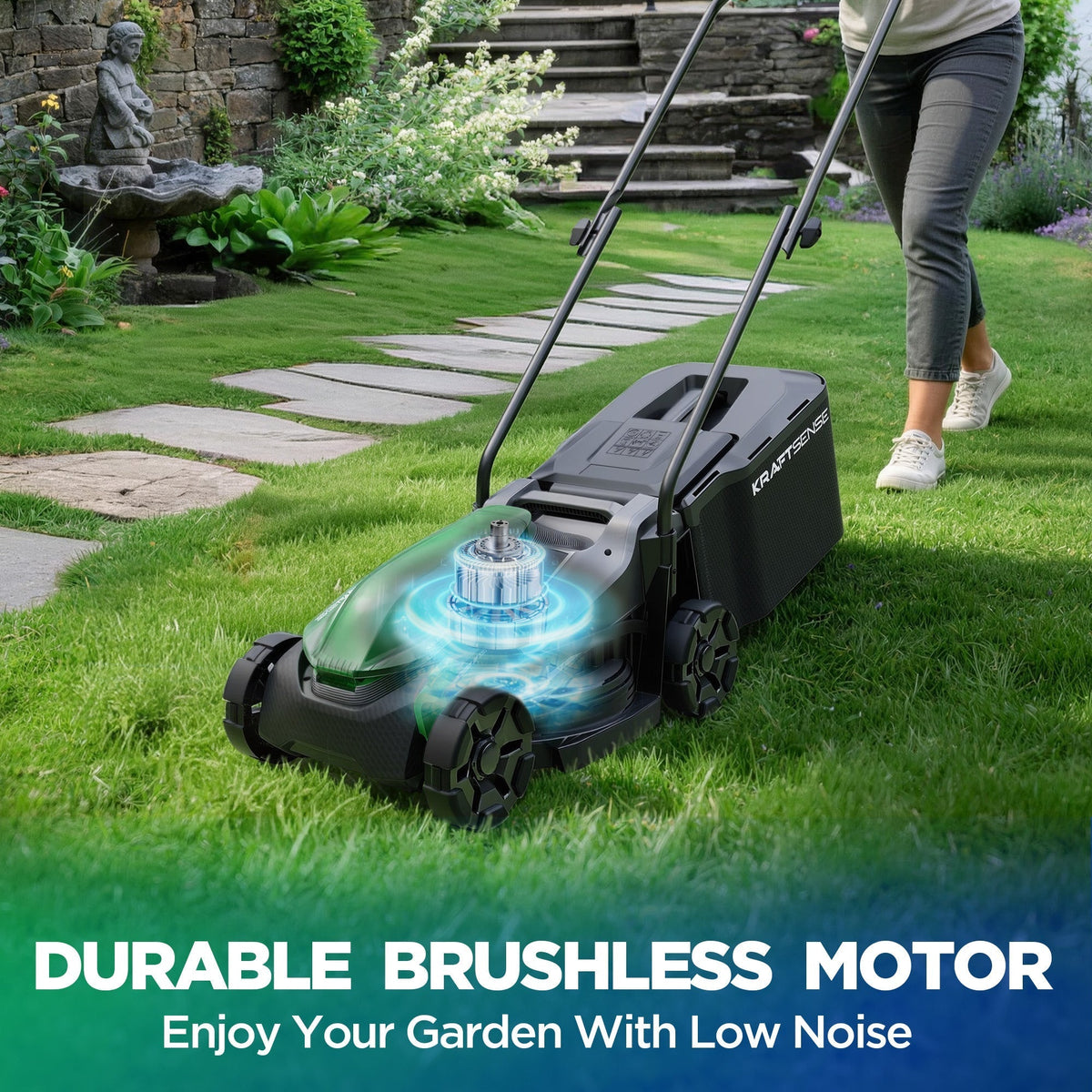 Kraftsense U20X Slim 40V Brushless Cordless Lawn Mower 14