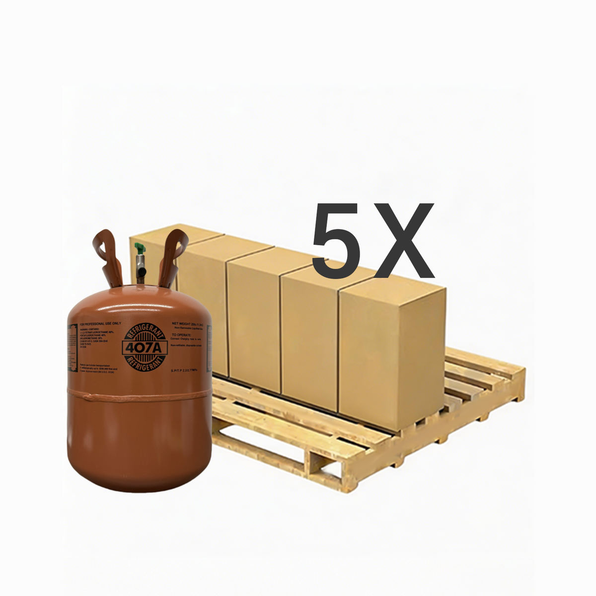 25 lbs R-407A (R-407A) Refrigerant Gas
