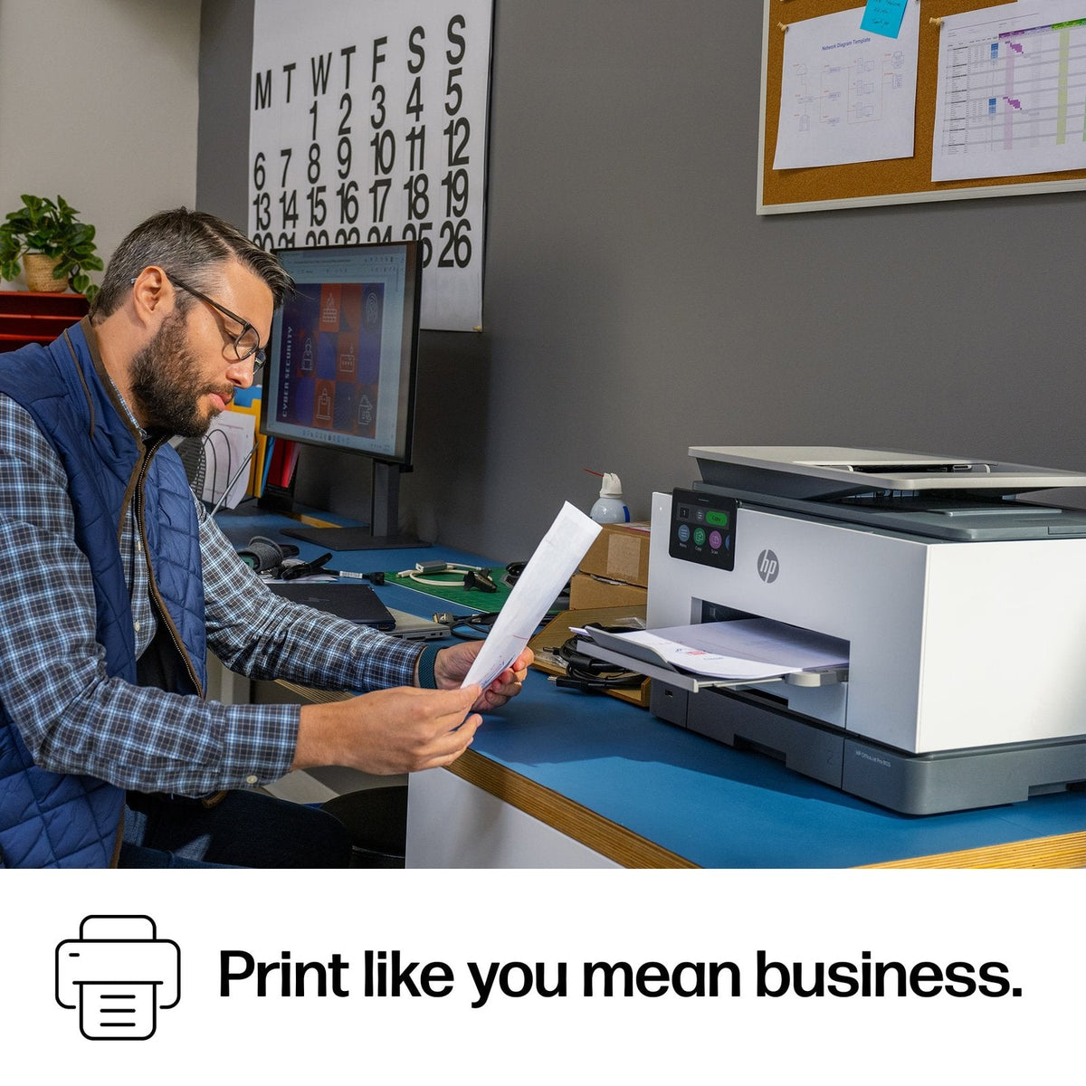 HP – OfficeJet Pro 9135 Wireless All-in-One Inkjet Printer, Scanner, Copier, AI-Enabled with 3 Months of Instant Ink – White