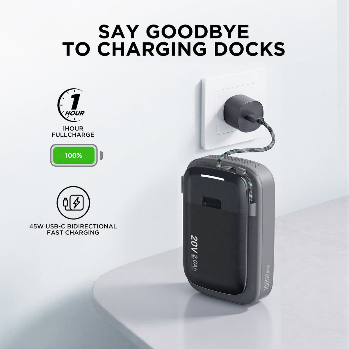 $9.99 Limited Time Offer|Kraftsense U20X  Slim 20V 2-in-1 Tool Battery & Power Bank 2.0Ah