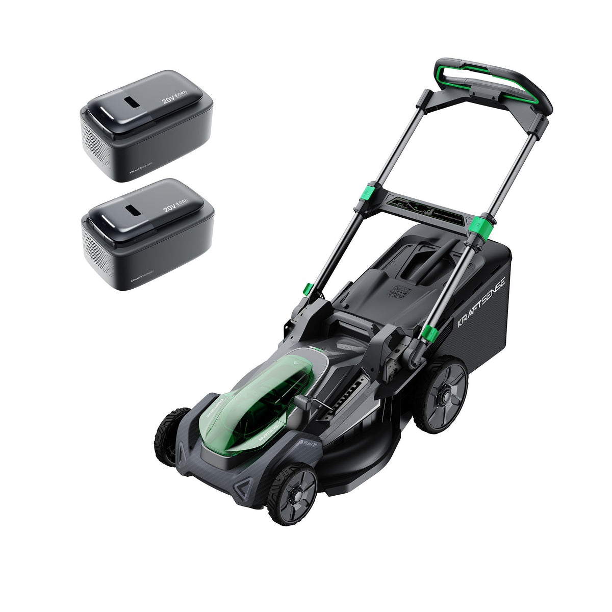 Kraftsense U20X Slim 40V Brushless Self-Propelled Cordless Lawn Mower 21