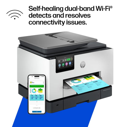 HP – OfficeJet Pro 9135 Wireless All-in-One Inkjet Printer, Scanner, Copier, AI-Enabled with 3 Months of Instant Ink – White