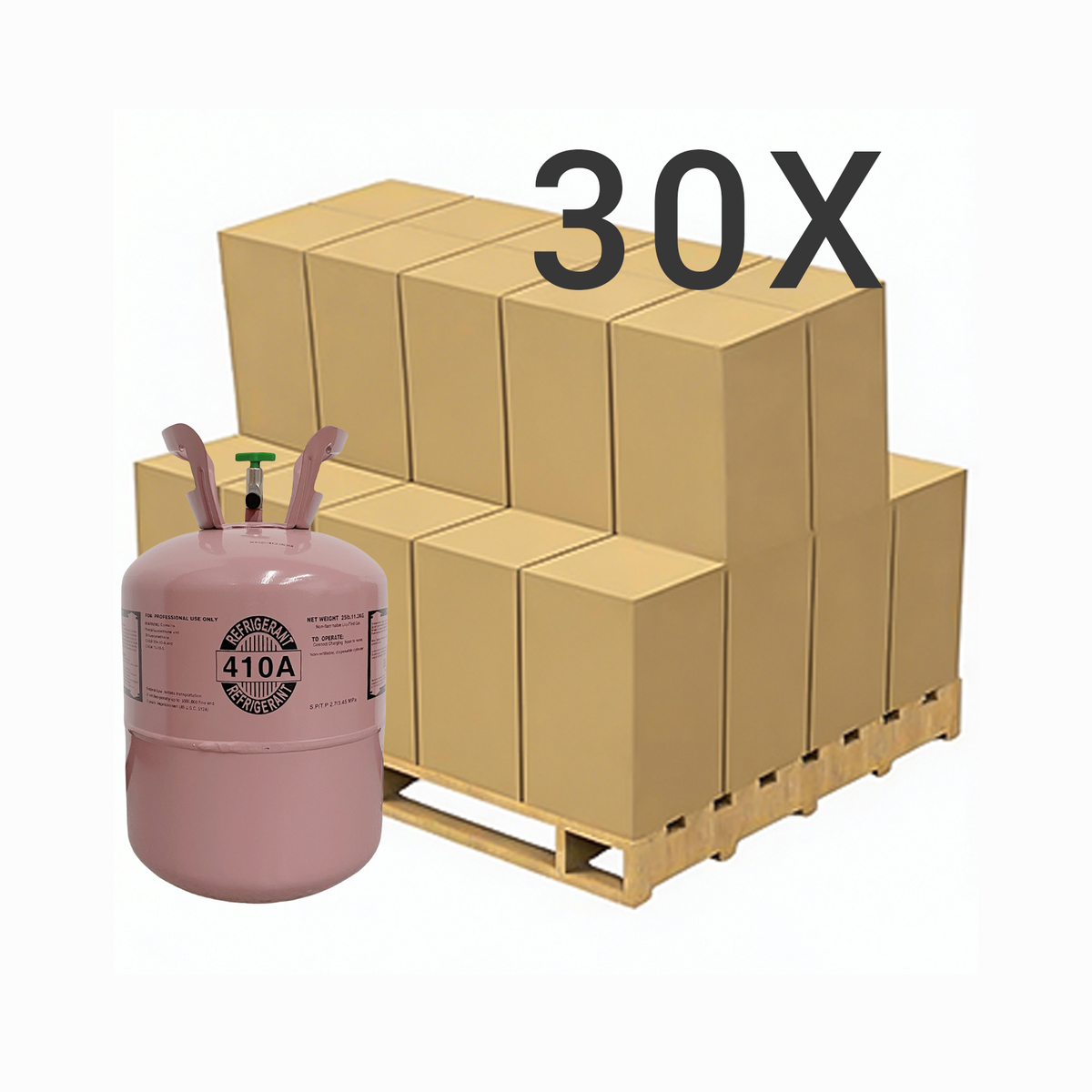 25 lbs R-410A (R-410A) Refrigerant Gas
