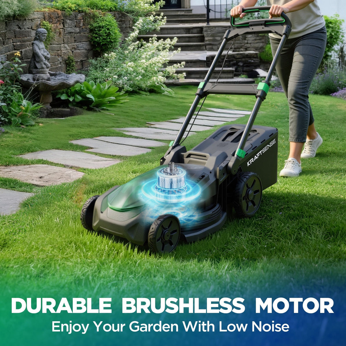 Kraftsense U20X  Slim 40V Brushless Cordless Lawn Mower 21