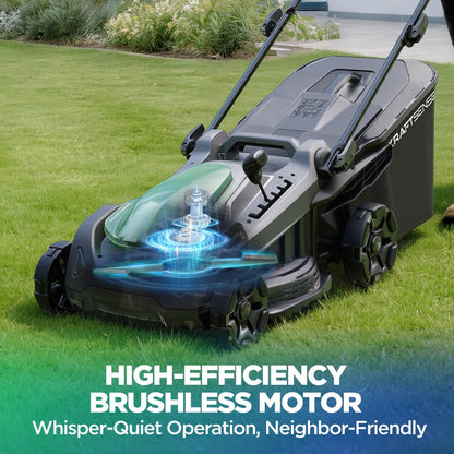 Kraftsense U20X Slim 40V Brushless Self-Propelled Cordless Lawn Mower 18" with 2×5.0Ah Batteries