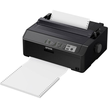 Epson – LQ-590II 24-pin Dot Matrix Printer – Monochrome – Energy Star – 584 cps Mono – 8.50″ Width x 11″ Length – USB – Unknown