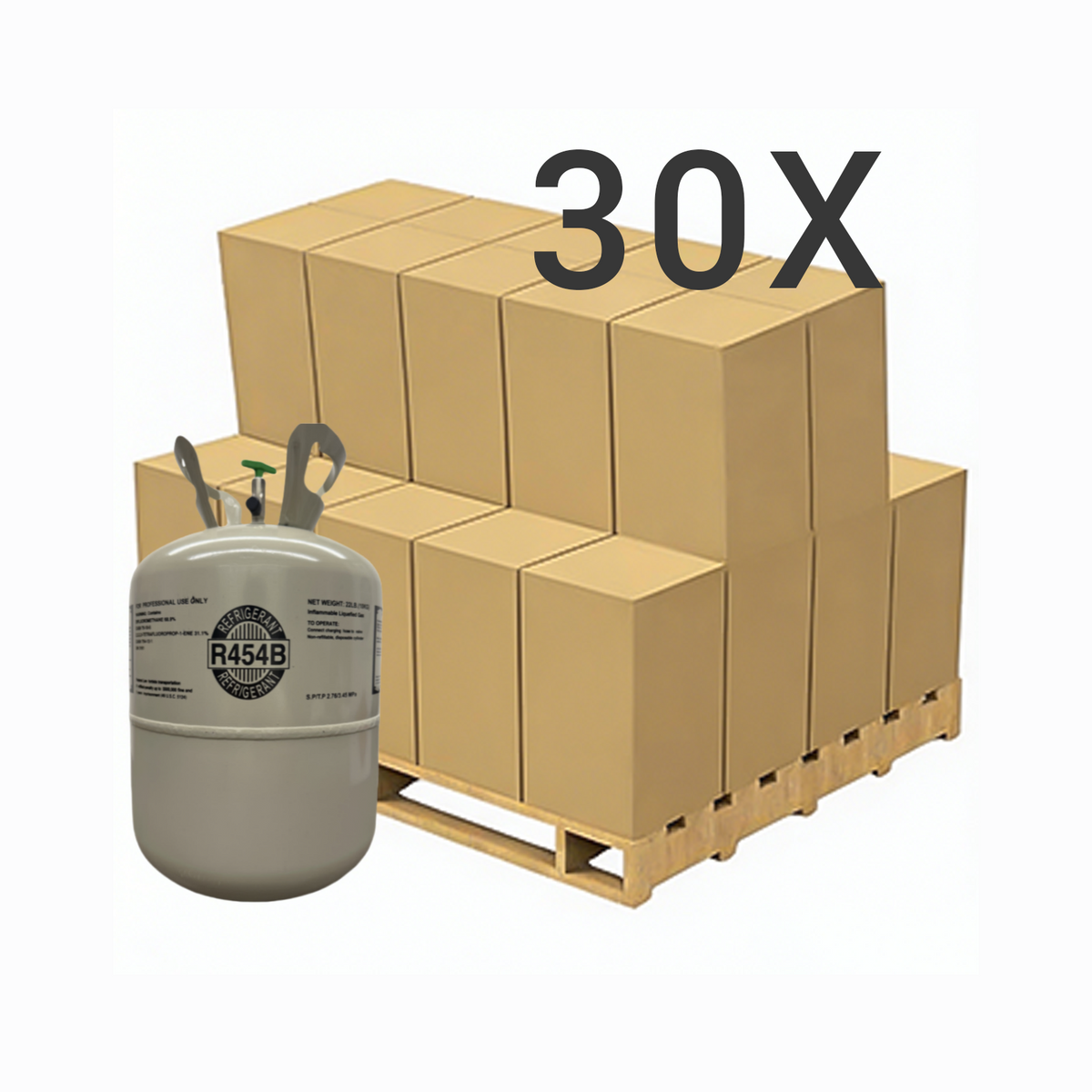 22 lbs R-454B (R-454B) Refrigerant Gas