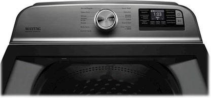 Maytag – 5.3 Cu. Ft. High Efficiency Smart Top Load Washer with Extra Power Button – White