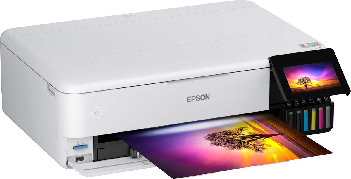 Epson – EcoTank Photo ET-8550 All-in-One Wide-format Supertank Printer – White