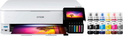 Epson – EcoTank Photo ET-8550 All-in-One Wide-format Supertank Printer – White