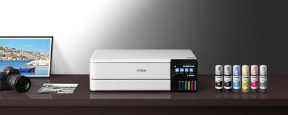 Epson – EcoTank Photo ET-8550 All-in-One Wide-format Supertank Printer – White