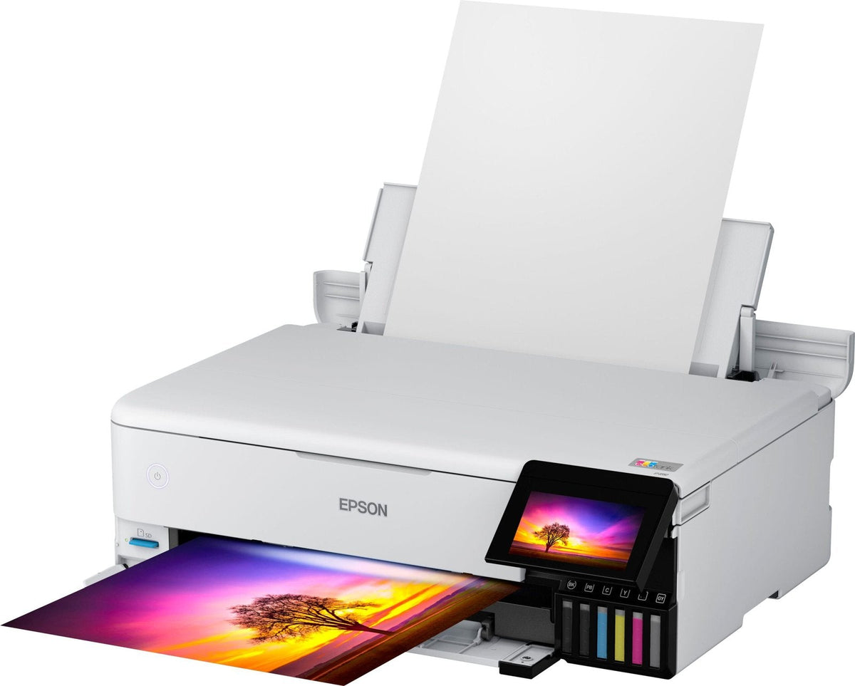 Epson – EcoTank Photo ET-8550 All-in-One Wide-format Supertank Printer – White