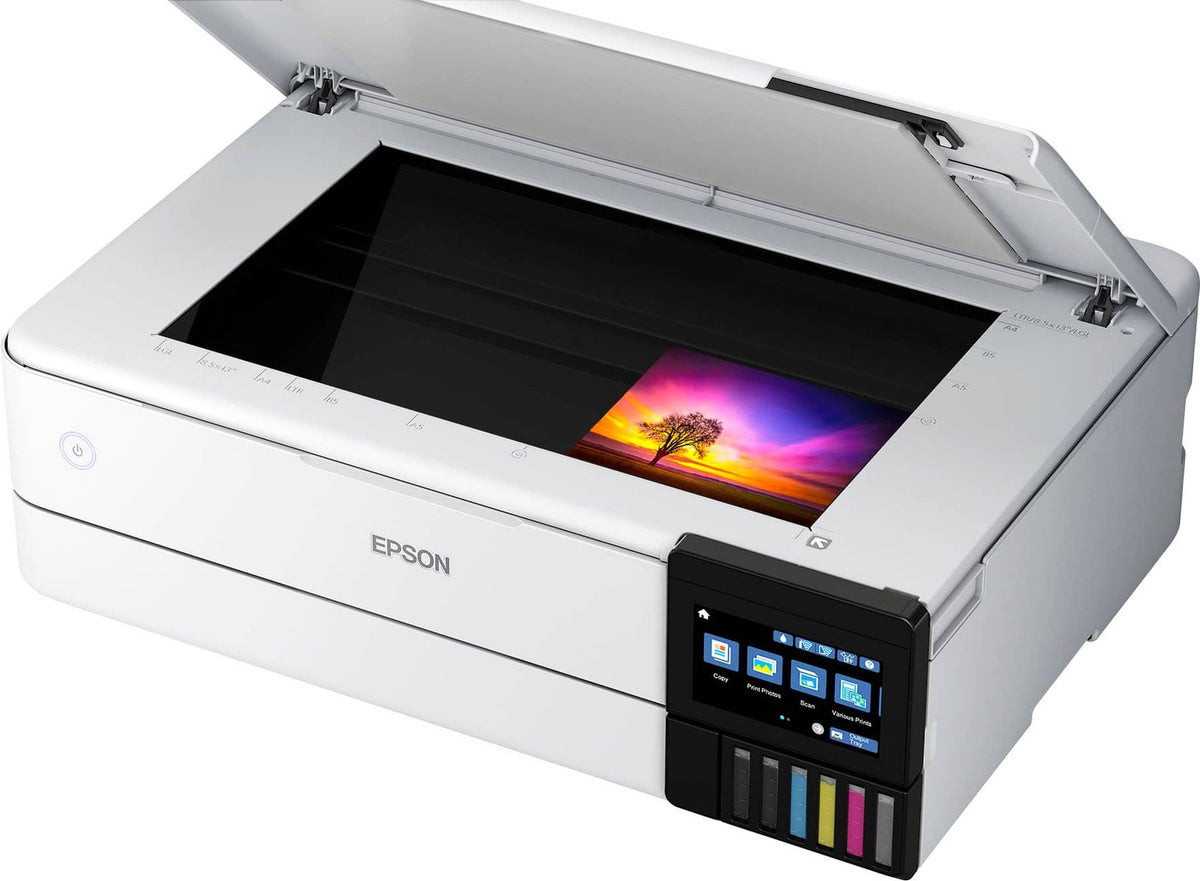 Epson – EcoTank Photo ET-8550 All-in-One Wide-format Supertank Printer – White
