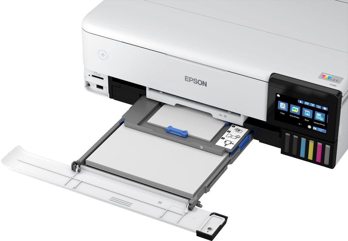 Epson – EcoTank Photo ET-8550 All-in-One Wide-format Supertank Printer – White