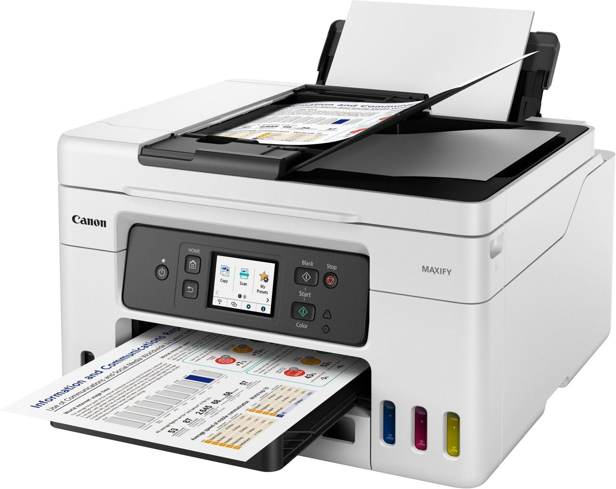 Canon – MAXIFY Megatank GX4020 Wireless All-In-One Supertank Inkjet Printer with Fax – White