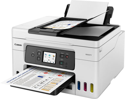 Canon – MAXIFY Megatank GX4020 Wireless All-In-One Supertank Inkjet Printer with Fax – White
