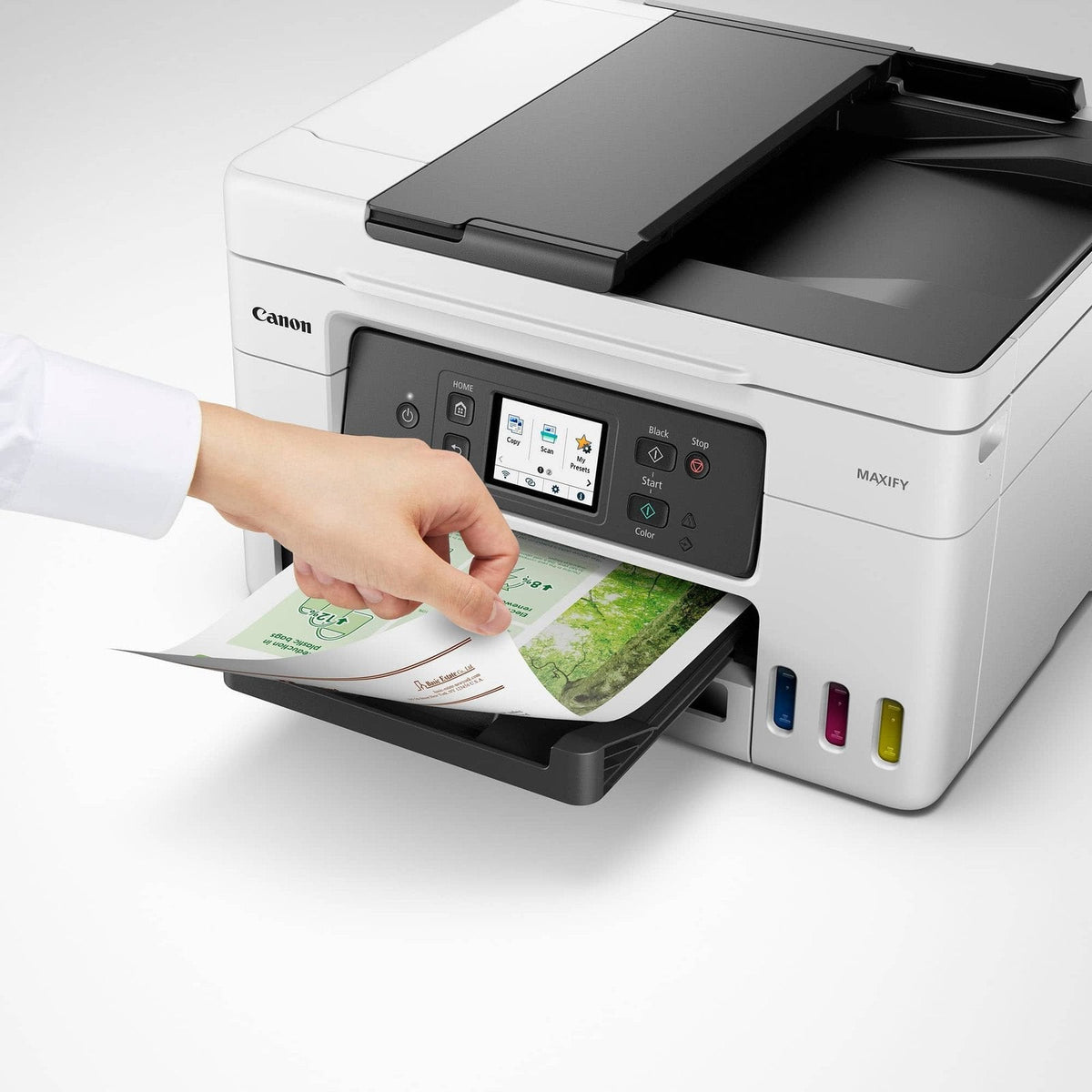 Canon – MAXIFY Megatank GX4020 Wireless All-In-One Supertank Inkjet Printer with Fax – White