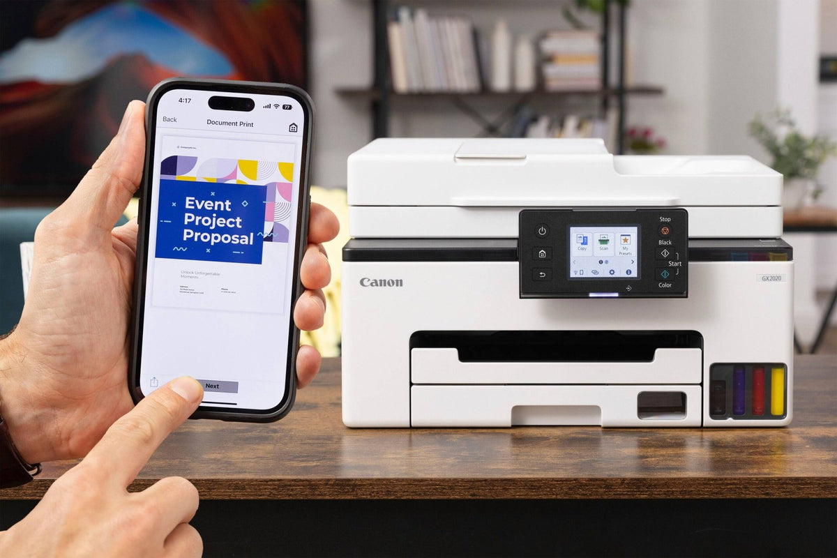Canon – MAXIFY GX2020 Megatank Wireless All-In-One Supertank Inkjet Printer – White