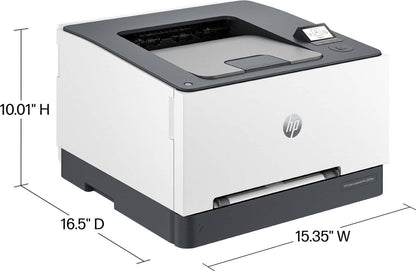 HP – LaserJet Pro 3201dw Wireless Color Laser Printer – White & Slate