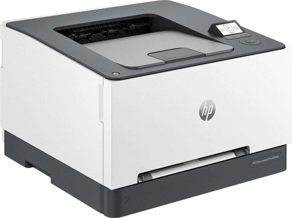 HP – LaserJet Pro 3201dw Wireless Color Laser Printer – White & Slate