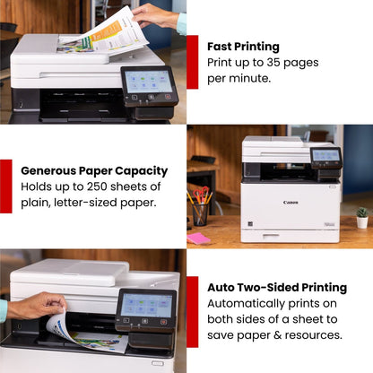 Canon – imageCLASS MF753Cdw  II Wireless  Duplex Color All-In-One Laser Printer with Fax and 50-Sheet ADF – White