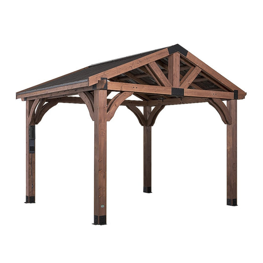 Backyard Discovery Arlington 12-ft x 12-ft Hardtop Roof Steel Gazebo