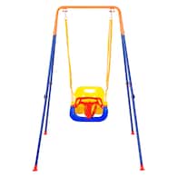 SVOPES 3-in-1 Toddler Swing Set Multiple Colors Plastic and Metal Belt Swing